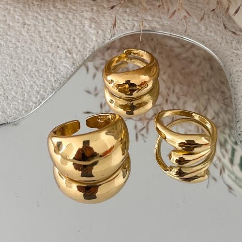 Cink Alloy Ring Set, Cink ötvözet, galvanizált, három darab & divat ékszerek & a nő, több színt a választás, Által értékesített Set