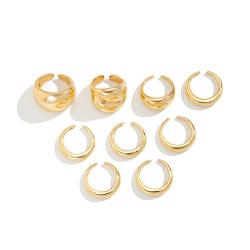 Cink Alloy Ring Set, Cink ötvözet, galvanizált, divat ékszerek & különböző stílusokat a választás & a nő, több színt a választás, Által értékesített Set