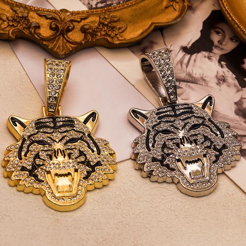 Zink Alloy Rhinestone Hängen, plated, DIY & med strass, fler färger för val, 42x43mm, Säljs av PC