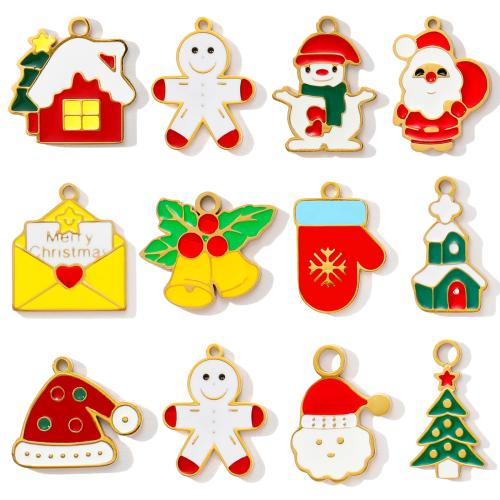 titanové přívěsky, Titanium ocel, á, Vánoční design & DIY & smalt, více barev na výběr, 3PC/Bag, Prodáno By Bag