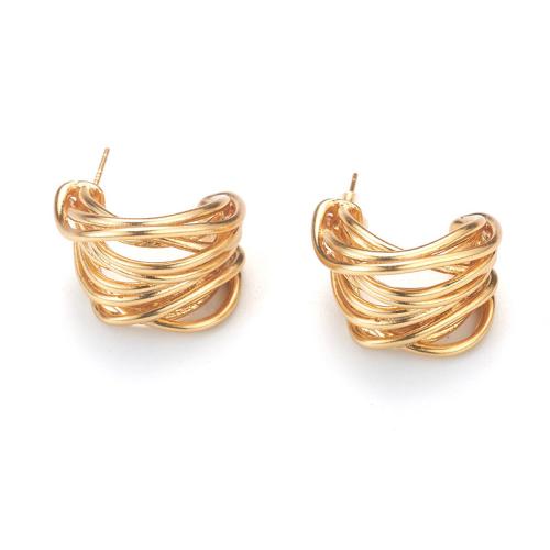 Laiton Leverback boucle d'oreille, Alliage de cuivre, Placage, bijoux de mode & multicouche & pour femme, Vendu par paire
