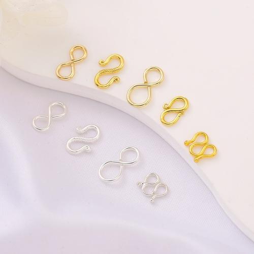 Mässing smycken Knäppen, plated, DIY & olika stilar för val, 5PC/Lot, Säljs av Lot