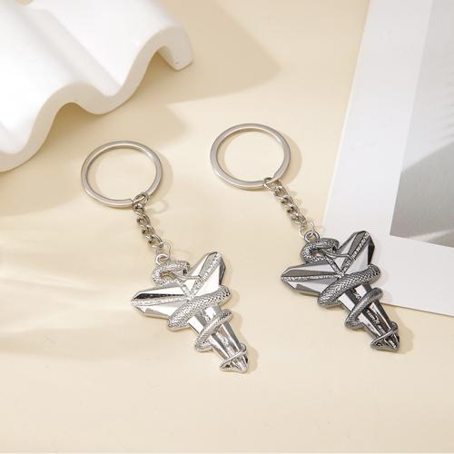 Llaveros, aleación de zinc, Cónico, chapado en color dorado, Joyería, más colores para la opción, Vendido por UD