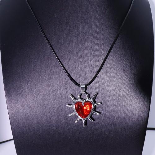 Zink Alloy tröja kedja halsband, Hjärta, guldfärg pläterade, mode smycken & med strass, fler färger för val, Säljs av PC