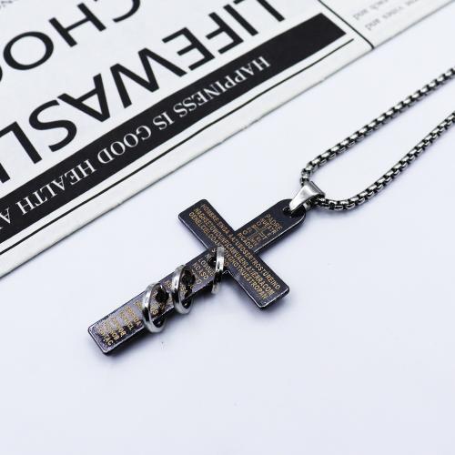 Zink Alloy tröja kedja halsband, Cross, guldfärg pläterade, mode smycken & emalj, fler färger för val, Säljs av PC
