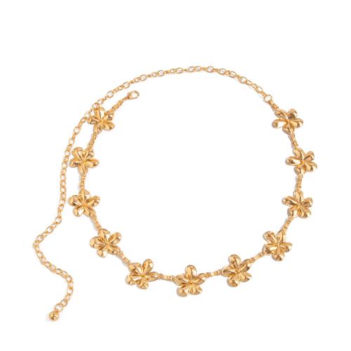 Διακοσμητικά Belt, Κράμα ψευδάργυρου, επιχρυσωμένο, κοσμήματα μόδας & διαφορετικά στυλ για την επιλογή & για τη γυναίκα, χρυσαφένιος, Sold Με PC