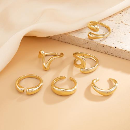 Cink Alloy Ring Set, Cink ötvözet, galvanizált, divat ékszerek & különböző stílusokat a választás & a nő, több színt a választás, Által értékesített PC