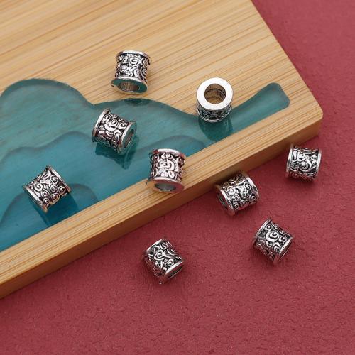 Zink Alloy Smycken Pärlor, silver pläterad, DIY, 7x6mm, 100PC/Bag, Säljs av Bag