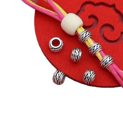 Zink Alloy Smycken Pärlor, silver pläterad, DIY, 9x6mm, 100PC/Bag, Säljs av Bag