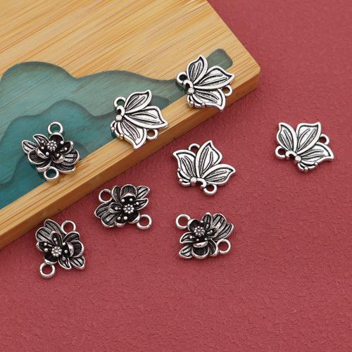 Cink ötvözet csatlakozó, ezüst színű bevonattal, DIY, 100PC-k/Bag, Által értékesített Bag