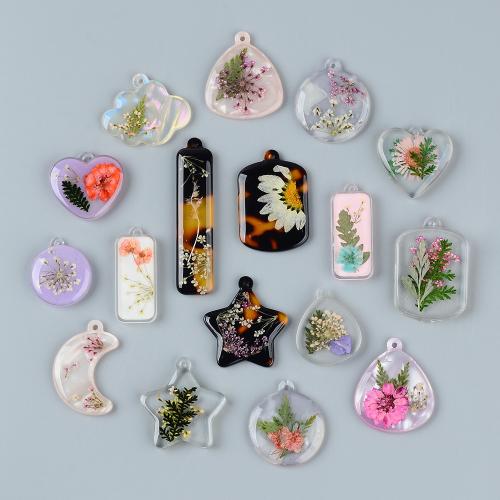 Resin Pendant with Dried Flower DIY Sold By Bag