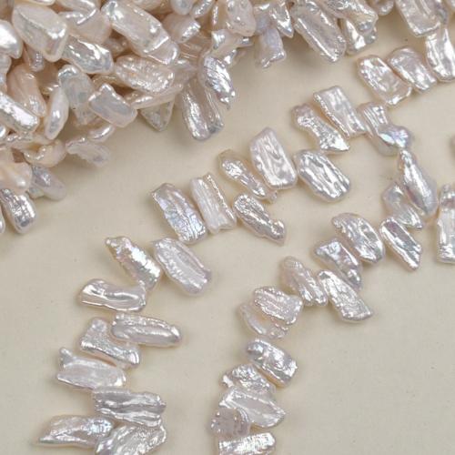 Barokní kultivované sladkovodní perle, Sladkovodní Pearl, Baroko, DIY, bílý, 9-18mm, Prodáno za 39 cm Strand