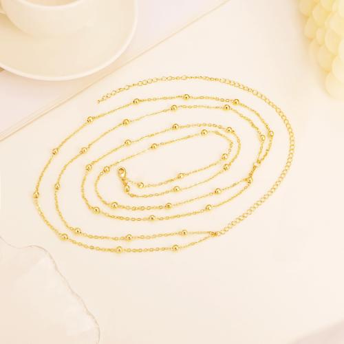 Διακοσμητικά Belt, 304 από ανοξείδωτο χάλυβα, επιχρυσωμένο, Διπλό επίπεδο & κοσμήματα μόδας & για τη γυναίκα, περισσότερα χρώματα για την επιλογή, Sold Με PC