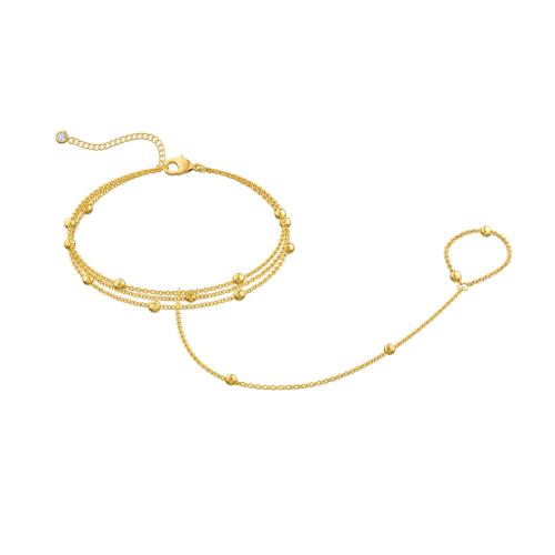 Gotický Náramek Prsten, 304 Stainless Steel, tři vrstvy & módní šperky & pro ženy, více barev na výběr, Prodáno By PC