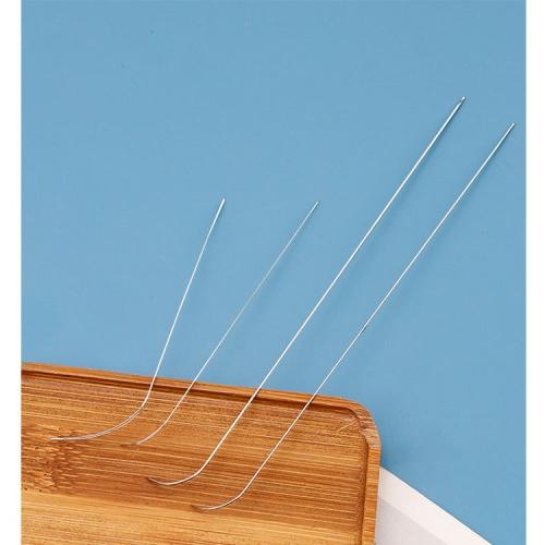 Cruach Tíotáiniam Oscail Bioráin Súl, dath airgid plated, DIY, airgid, Díolta De réir PC