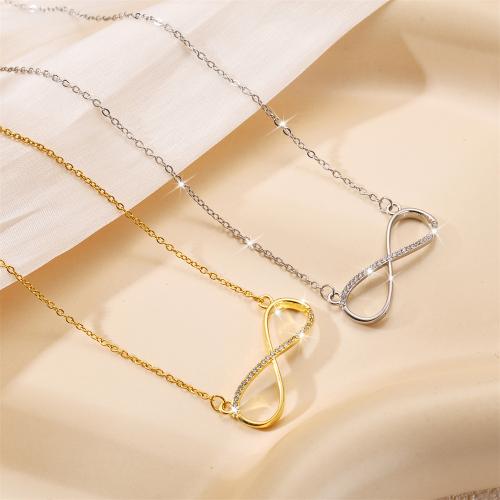 Titanová ocel náhrdelník, Titanium ocel, mikro Pave drahokamu & pro ženy & dutý, více barev na výběr, Prodáno By PC