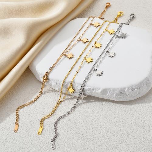 Bracelet d'acier titane, Placage, bijoux de mode & pour femme, plus de couleurs à choisir, Vendu par PC