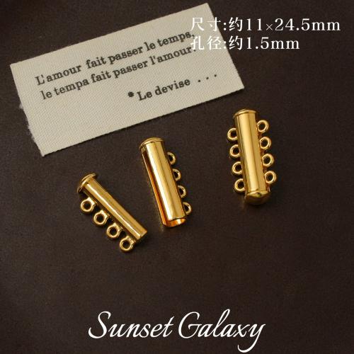 Zink Alloy Glidlås Lås, guldfärg pläterade, DIY, nickel, bly och kadmium gratis, 18x9mm, Säljs av PC