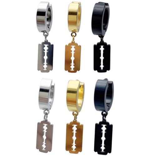304 Edelstahl Huggie Hoop Ohrhänger, plattiert, unisex & verschiedene Stile für Wahl, 25mm, verkauft von PC