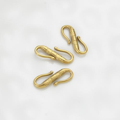 مجوهرات الفولاذ المقاوم للصدأ المشبك, 304 الفولاذ المقاوم للصدأ, فراشة, لون الذهب مطلي, ديي, ذهبي, 22.50x9x3mm, تباع بواسطة PC