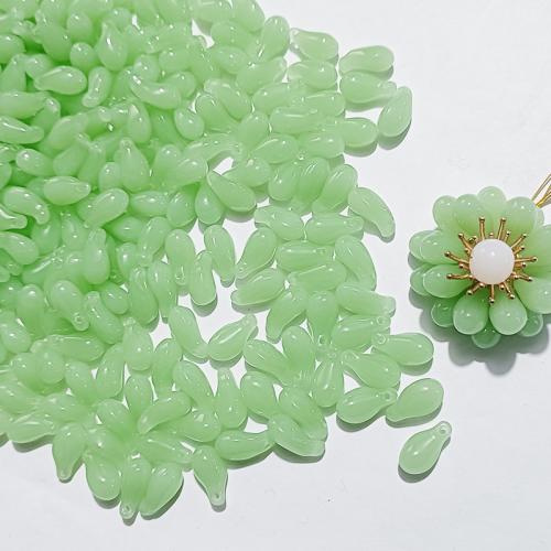 Hair Stick megállapításai, Lampwork, Szirmok, véletlenszerűen elküldött & DIY, kevert színek, 15x7mm, Által értékesített PC