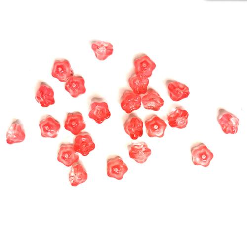 Hair Accessories DIY Findings Lampwork Flower random style mixed colors Sold By PC