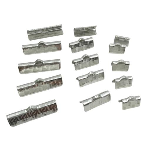 Iron Ribbon Crimp End plated DIY Sold By Bag