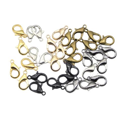 Zink Alloy hummer Lås, plated, DIY, fler färger för val, 14x7mm, 1000PC/Bag, Säljs av Bag