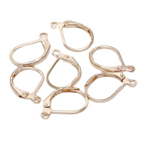 Σίδερο Μοχλός Επιστροφή Σύρματα σκουλαρίκι, επιχρυσωμένο, DIY, περισσότερα χρώματα για την επιλογή, 10x16mm, Sold Με PC