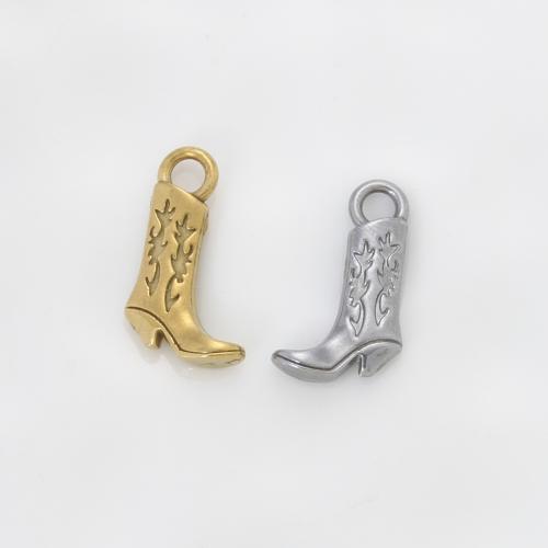 Stainless Steel Pendants 304 Stainless Steel Shoes plated DIY Sold By PC