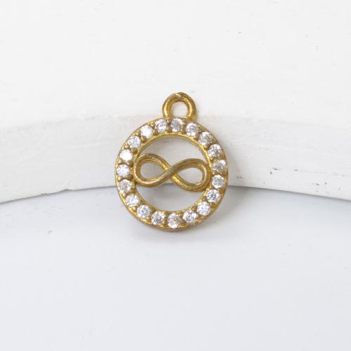 Šatonové mosaz Přívěsky, Kolo, barva pozlacený, DIY & s drahokamu & dutý, zlatý, nikl, olovo a kadmium zdarma, 12.20x9.80x2mm, Prodáno By PC