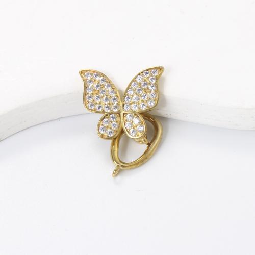 Šatonové mosaz Přívěsky, Motýl, á, DIY & s drahokamu, zlatý, nikl, olovo a kadmium zdarma, 16x17.60x1.70mm, Prodáno By PC