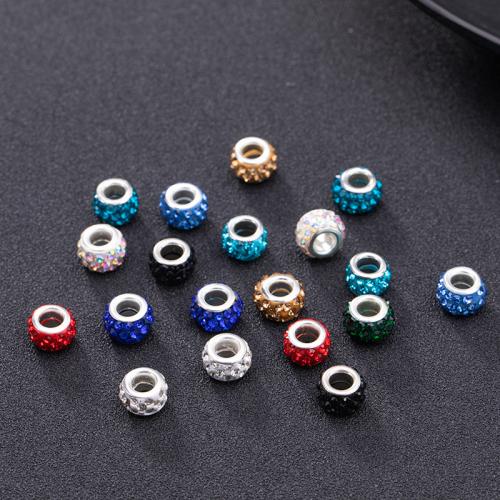 Drahokamu Clay Pave korálky, náhodně odesláno & DIY & s drahokamu, smíšené barvy, 11x7mm, 100PC/Bag, Prodáno By Bag
