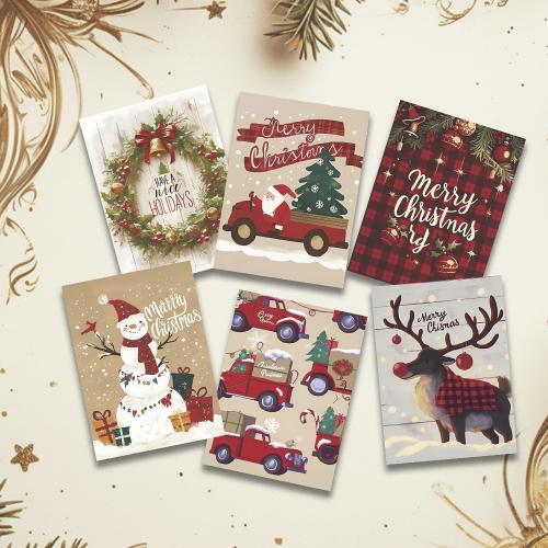 Paper Christmas Card printing Christmas Design & DIY Sold By Set