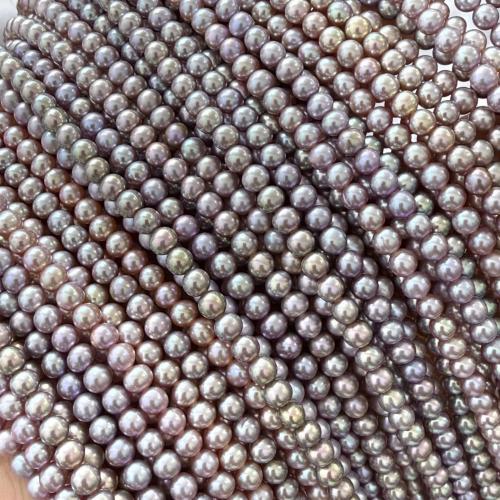 Brambor pěstované sladkovodní perle, Sladkovodní Pearl, DIY, více barev na výběr, 4-5mm, Prodáno za 37 cm Strand