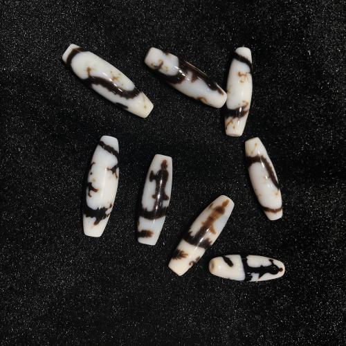 Prirodni Tibetanski Agate Dzi perle, Tibetanski ahat, možete DIY, 38x12mm, Prodano By PC