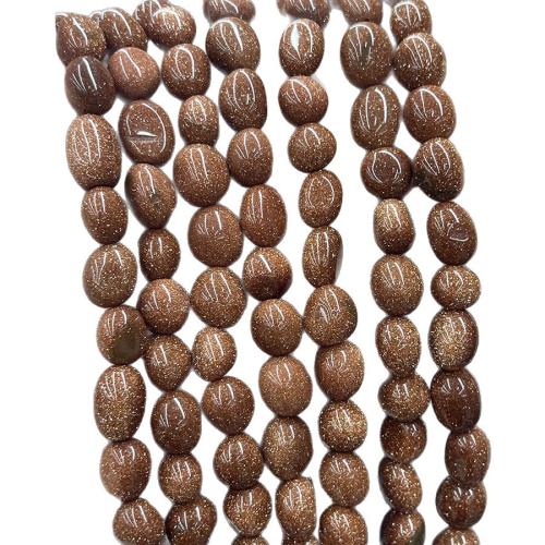 Goldstone Pärlor, DIY, blandade färger, Såld Per 38 Strand