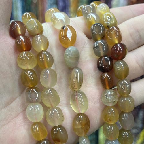 Naturlig röd agat pärlor, Red Agate, DIY, blandade färger, Såld Per 38 cm Strand