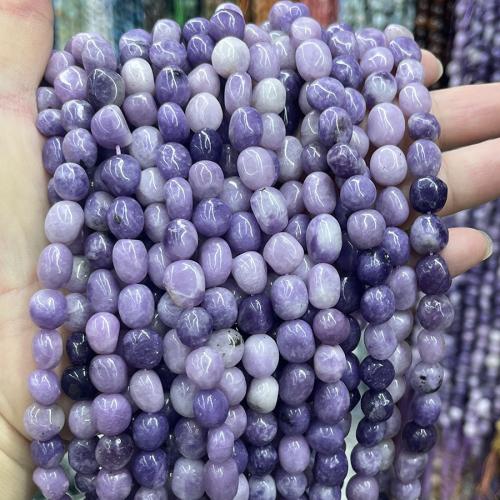 Gemstone Smycken Pärlor, Naturlig Lepidolit, DIY, blandade färger, Såld Per 38 cm Strand