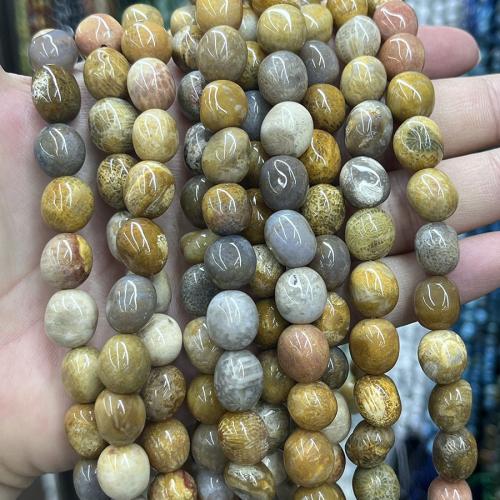 Gemstone Smycken Pärlor, Chrysanthemum Sten, DIY, blandade färger, Såld Per 38 cm Strand