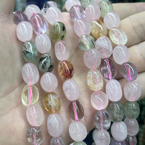 Šperky korálky přírodní křemenné, Přírodní Quartz, DIY, multi-barevný, Prodáno za 38 cm Strand