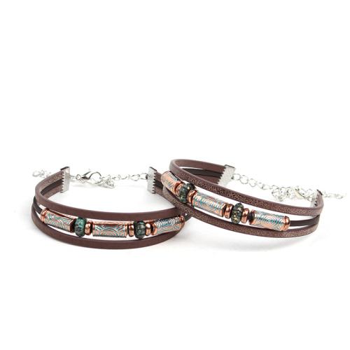 Akrylové Náramky, Zinek, s Železo & Akryl, barva pozlacený, módní šperky, více barev na výběr, Prodáno By PC