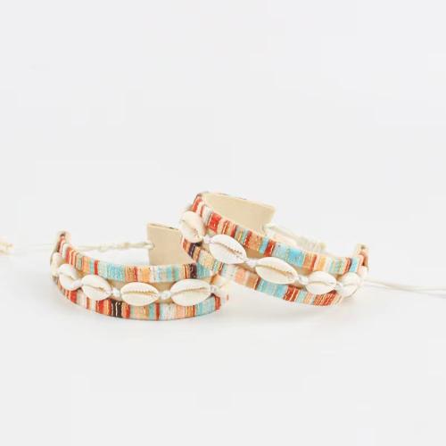 Bhlaosc Jewelry Bracelet, Shell, le Tráthnóna & Céir, dath an óir plated, jewelry faisin, dathanna níos mó le haghaidh rogha, Díolta De réir PC