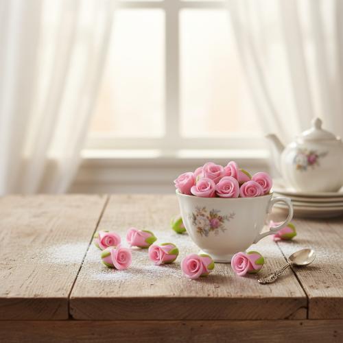 PorseleinJuwelen Beads, Porselein, Rose, DIY & verschillende grootte voor keus, meer kleuren voor de keuze, Verkocht door PC