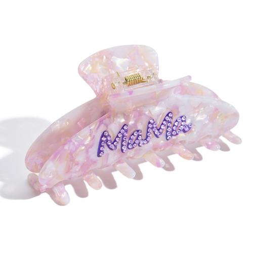 Hair Claw Clips Acetate stoving varnish fashion jewelry & for woman Sold By Pair