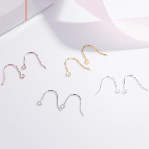 925 Ασημένιο Αγκίστρι, 925 ασημένιο ασήμι, DIY, περισσότερα χρώματα για την επιλογή, 15x10mm, Sold Με Ζεύγος