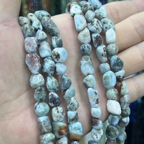 Gemstone Smycken Pärlor, Larimar, DIY, blandade färger, 8x10mm, Såld Per 38 cm Strand