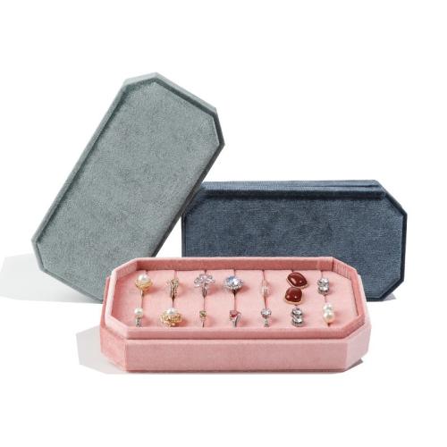 Velveteen ring Display, Velvet, mode smycken, fler färger för val, 105x52x205mm, Säljs av PC