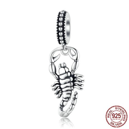 Cubic Zirconia Micro Pave Sterling Silver Pendant, 925 sterling silver, DIY & olika stilar för val & micro bana cubic zirconia, pendant length 25-40mm, Säljs av PC