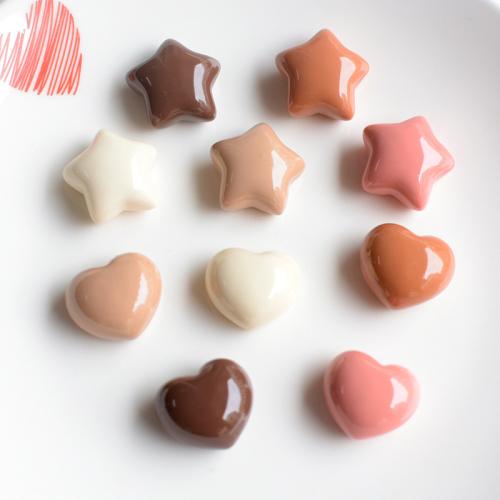 Mobiltelefon DIY sæt, Resin, guldfarve belagt, du kan DIY & ingen hul, flere farver til valg, 20-20mm, 10pc'er/Bag, Solgt af Bag